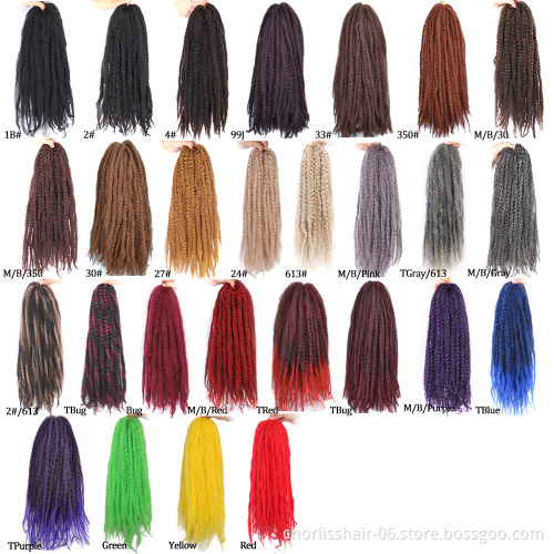 High Quality Freetress Spring Twist Locs Curly Fluffy Passion Twist Synthetic Braiding Hair Extensions Crochet Braids For Women